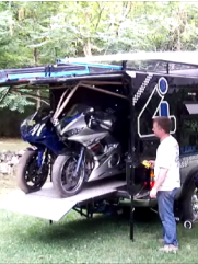 Loading Two Motorcycles