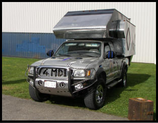 Truck cap Front View