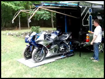 loading 2 motorcycles